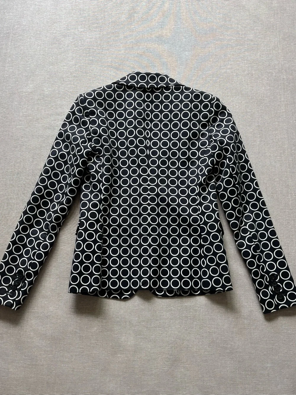 Michael Kors navy geometric work office professional tailored blazer size 0